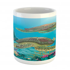 Sealife Turtles Aquatic Mug