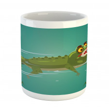 Cartoon in a Lake Mug