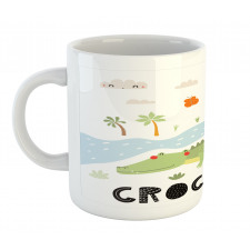 Calligraphy Outdoor Scene Mug