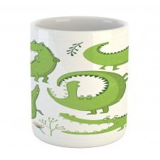 Reptiles and Floral Mug