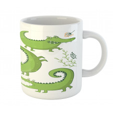 Reptiles and Floral Mug