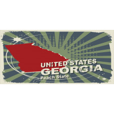 Grunge Wording Peach State Mug