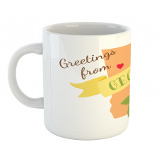 Greetings State Design Mug