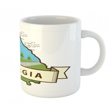 Digital Geometric Map Scene Mug