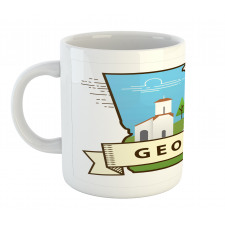 Digital Geometric Map Scene Mug