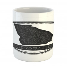 Monochrome Round Pattern Mug