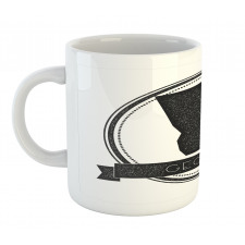 Monochrome Round Pattern Mug