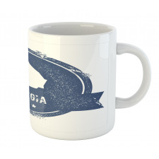 Grungy Map Silhouette Mug