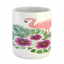 Flamingo Tropical Bouquet Mug