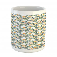 Exotic Leaves and Flower Mug