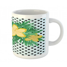 Exotic Flower Polka Dots Mug