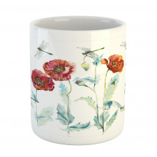 Watercolor Poppies Mug