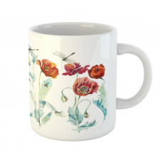 Watercolor Poppies Mug