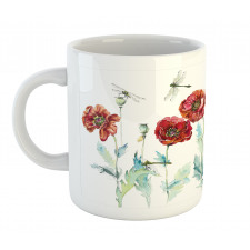 Watercolor Poppies Mug