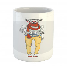 Hipster Style Animal Cartoon Mug