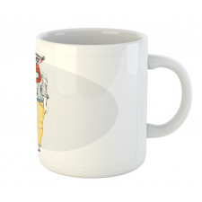 Hipster Style Animal Cartoon Mug