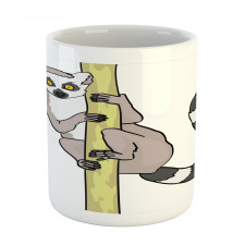 Tropical Ring Tailed Cartoon Mug