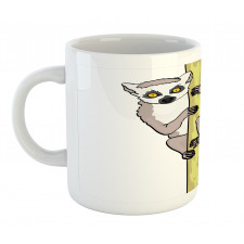 Tropical Ring Tailed Cartoon Mug