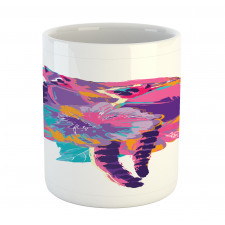 Abstract Madagascar Monkey Mug