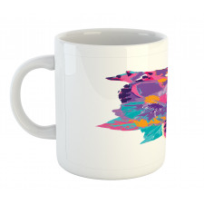 Abstract Madagascar Monkey Mug