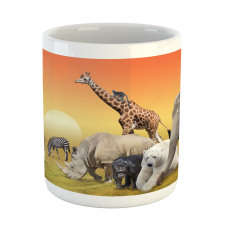 Wildlife Animals at Sunset Mug