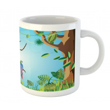 Tropical Botanical Parrot Mug