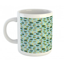 Monstera Hibiscus Mammal Art Mug