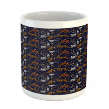 Tiger Leopard Chains Exotic Mug