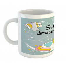 Unicorn on Crescent Mug