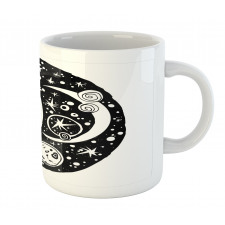 Crescent Doodle Mug