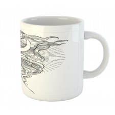 Modern Woman Starry Hair Mug