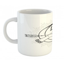 Bohemian Let Go Arrow Mug