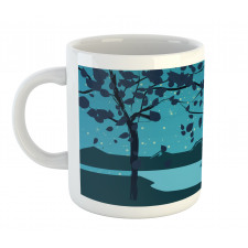 Night Landscape Moon Mug