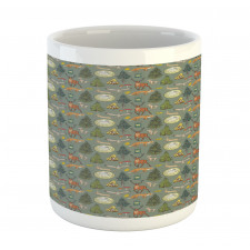 Night at Forest Trees Mug