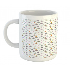 Colorful Sailboat Doodle Mug