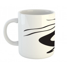 Monochrome Tribal Figure Mug