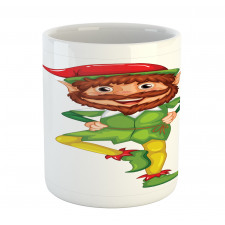 Little Man Standing on Foot Mug