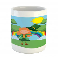 Young Girl Sun and a Rainbow Mug