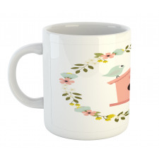 Winged Animal Floral Mug