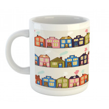 Funky Houses on Streets Mug