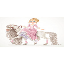 Princess on White Horse Mug