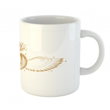 Winged Heart with Crown Mug