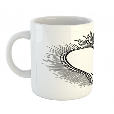 Heart with Rays Mug