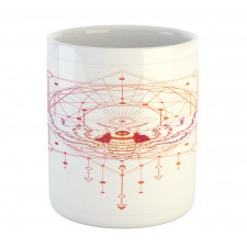 Geometrical Abstract Moth Mug