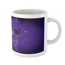 Galactic Butterfly Geometry Mug