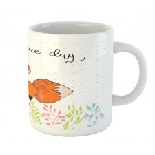 Have a Nice Day Wording Animal Mug