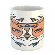 Boho Animal Head with Arrows Mug