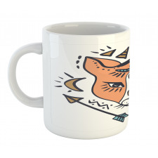 Boho Animal Head with Arrows Mug