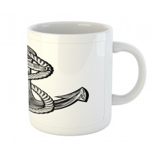 Monochrome Anchor Mug