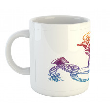 Ombre Anchor Rope Mug